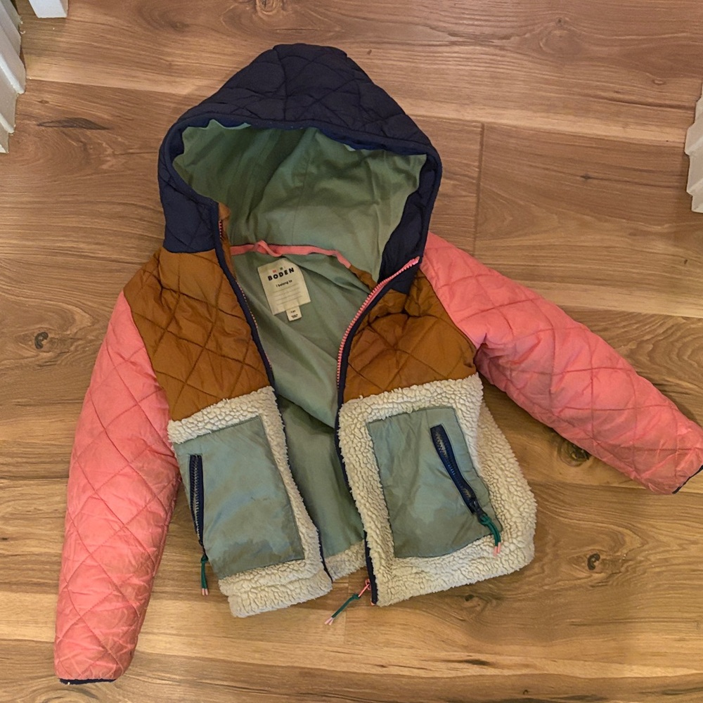 Mini Boden Girls Hooded Jacket